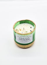 Load image into Gallery viewer, Medium Pear and Musk Light Green Candle.
