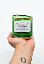 Load image into Gallery viewer, Medium  Coco de Mer Light Green Candle.

